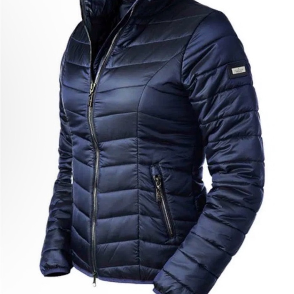 Navy Equestrian Stockholm Puffer Jacket